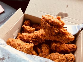 Close-up of food in box