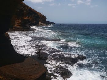 Scenic view of sea against sky