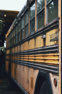 Close-up of car window