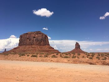 Rock formations in a desert