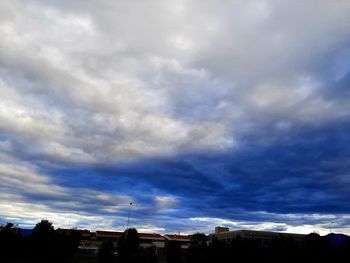 Low angle view of buildings against sky