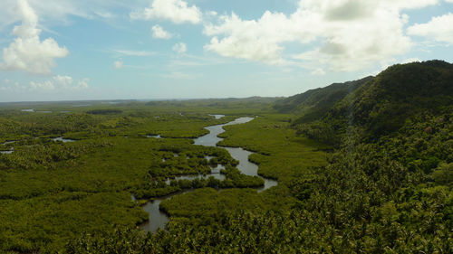 Scenic view of landscape against sky