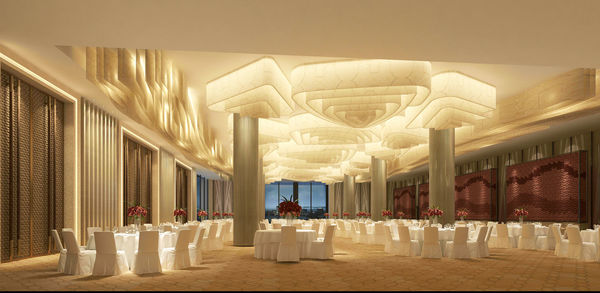 Chairs and tables in restaurant