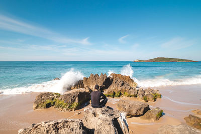 Scenic view of sea against sky