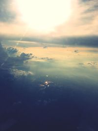 Aerial view of cloudscape