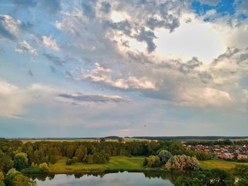 Scenic view of landscape against sky