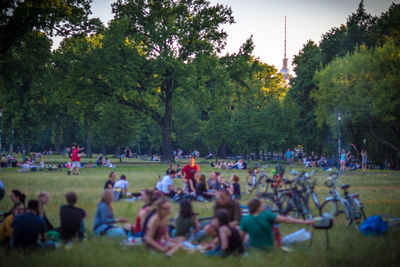 People in park