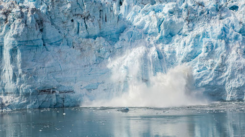 Scenic view of frozen sea