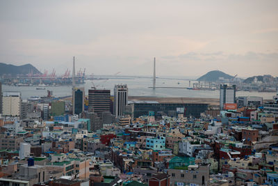 View of city at waterfront