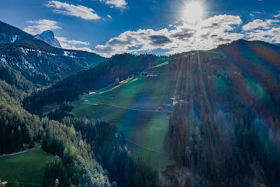 Panoramic view of landscape against sky