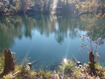 Scenic view of lake