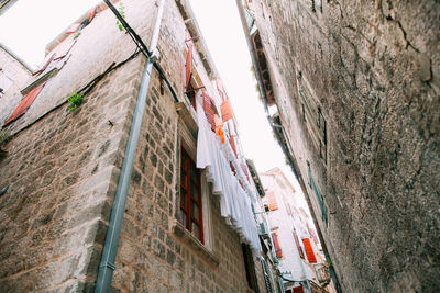 Low angle view of old building