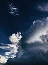 Low angle view of clouds in sky