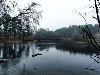 View of lake against sky