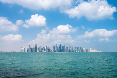 Doha city skyline, qatar 