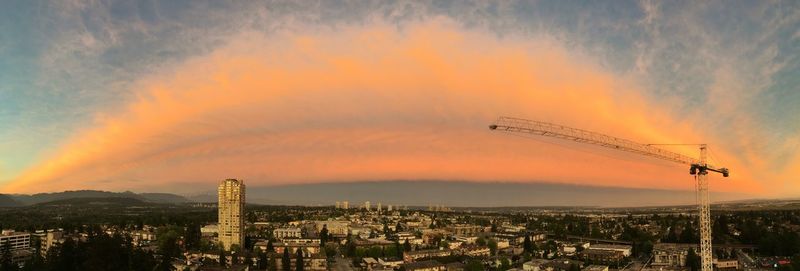 Cityscape at sunset
