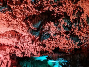 Full frame shot of caves formations