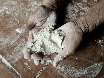 Close-up of woman preparing food