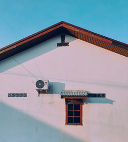 Low angle view of building against clear sky