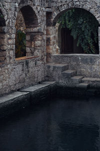 Stone wall of old building