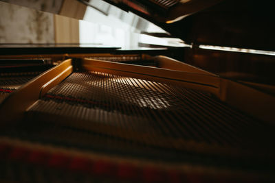 Piano strings detail