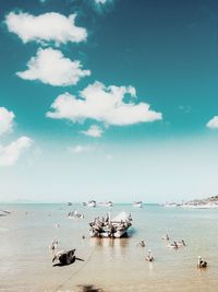 Scenic view of sea against sky