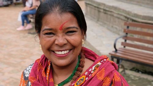Portrait of a smiling woman