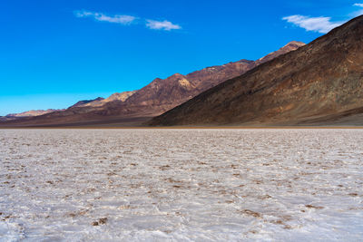 Scenic view of arid landscape against sky