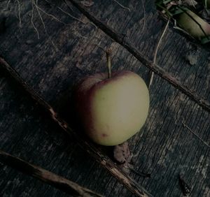 Close-up of apple on table