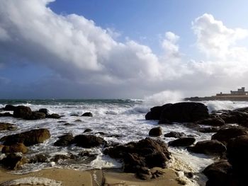 Scenic view of sea against sky