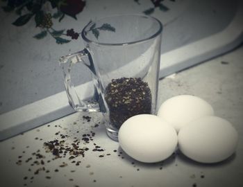 Close-up of food on table