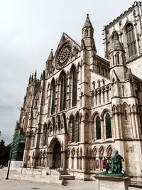 York minster cathedral against sky