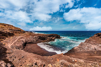 Scenic view of sea against sky