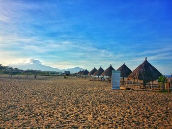 Panoramic view of beach against sky