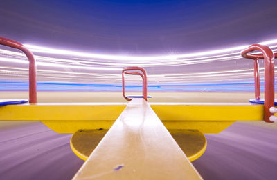 Empty seesaw at playground