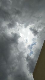 Low angle view of clouds in sky