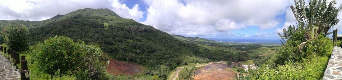 Panoramic view of landscape against sky