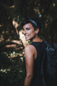 Portrait of a smiling young woman