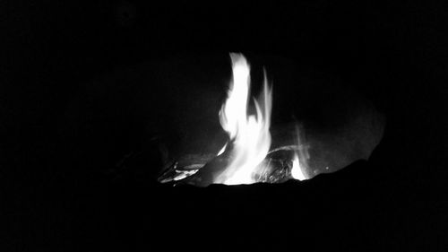 Blurred motion of fire