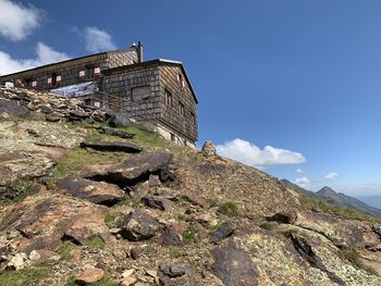 Low angle view of building against sky