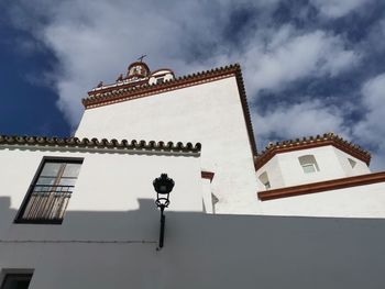 Low angle view of traditional building against sky