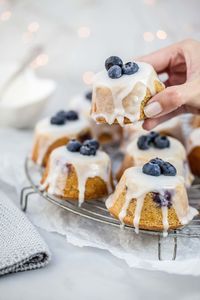 Close-up of dessert on table