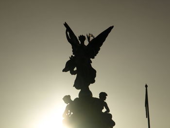 Low angle view of statue