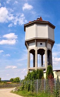 Built structure against cloudy sky