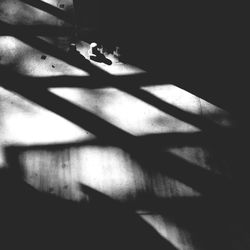 Shadow of people on wall