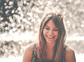 Portrait of a smiling young woman