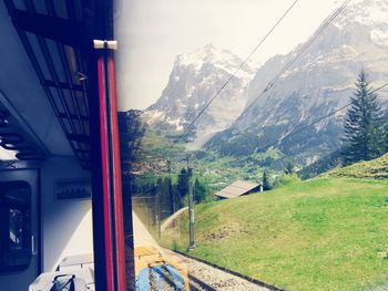 Road leading towards mountains