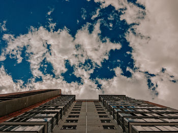 Low angle view of buildings against sky