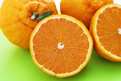 Close-up of orange slices