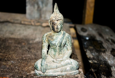 Close-up of buddha statue